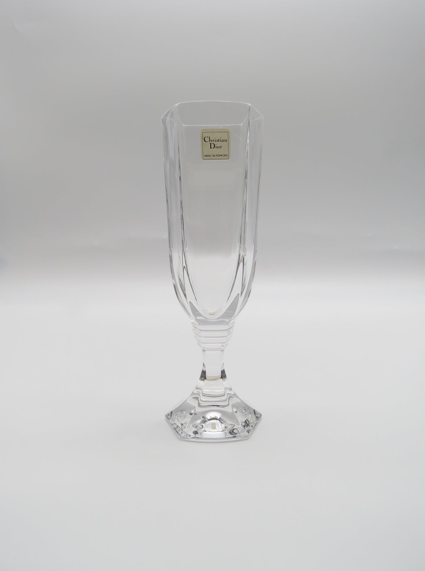 Verres à cocktail ou champagne en cristal, DIOR série Montaigne, 70s