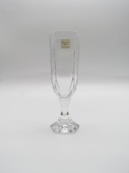 Verres à cocktail ou champagne en cristal, DIOR série Montaigne, 70s