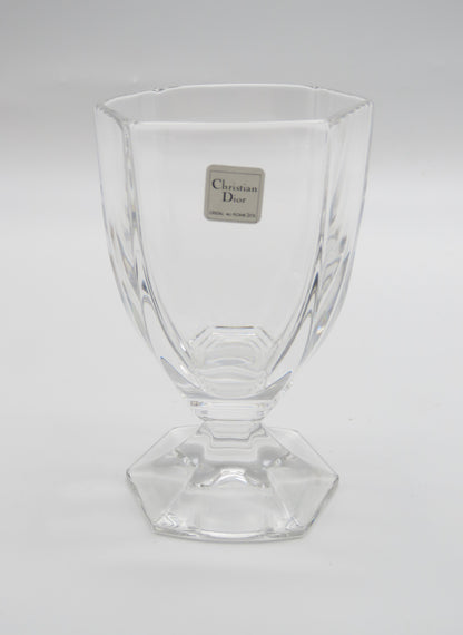 Verres à Whisky sur pieds en cristal, DIOR série Montaigne, 70s