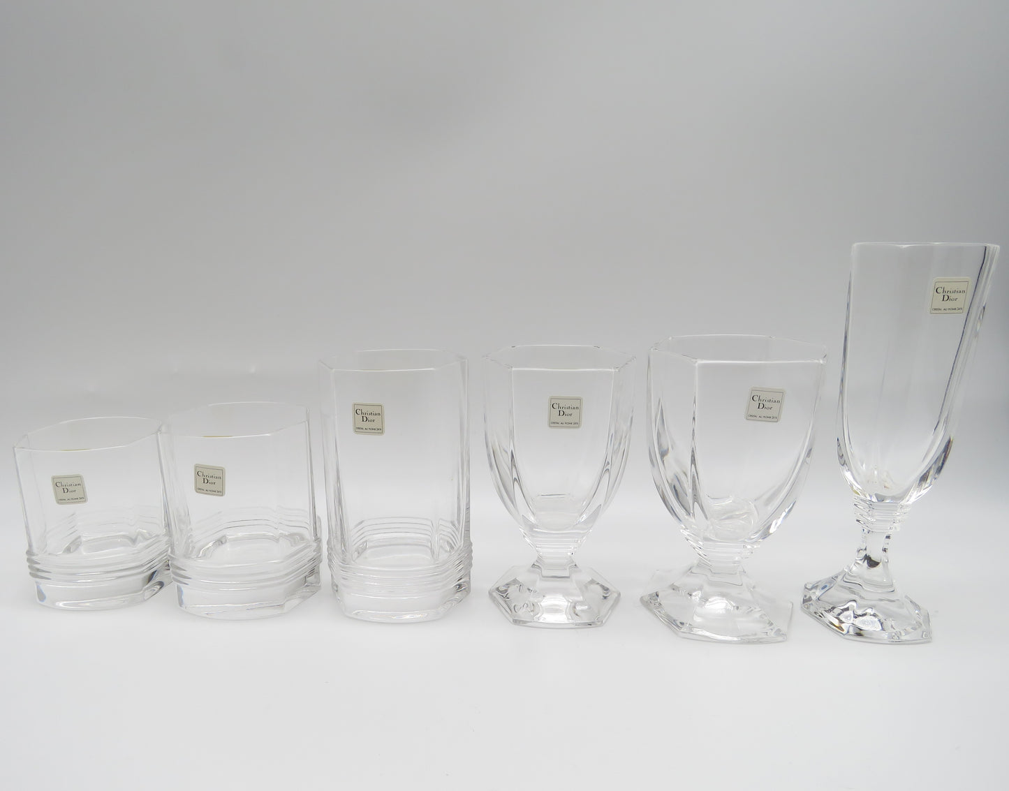 Verres à cocktail Highball, DIOR série Montaigne, 70s
