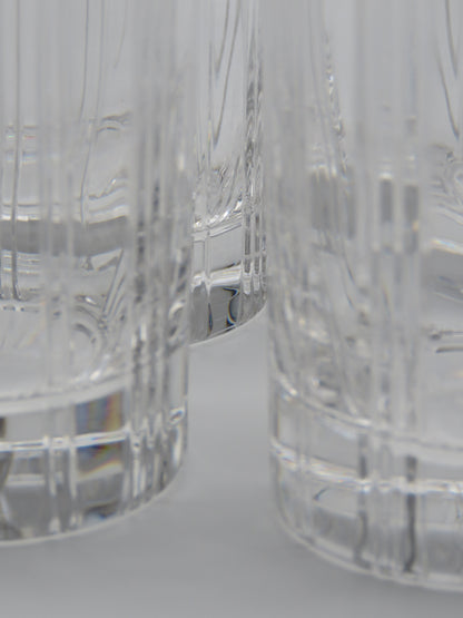 Verres à cocktail Collins, DIOR, série Paris, 70s