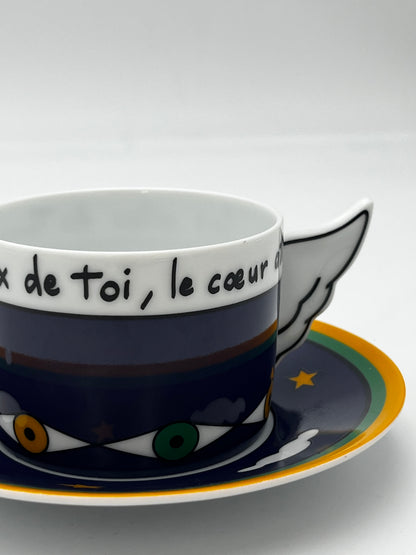 Set à Café "Les ailes du temps", Ancienne Manufacture royale, J-C de Castelbajac, 1995
