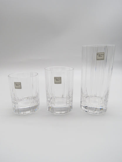 Verres à cocktail Collins, DIOR, série Paris, 70s