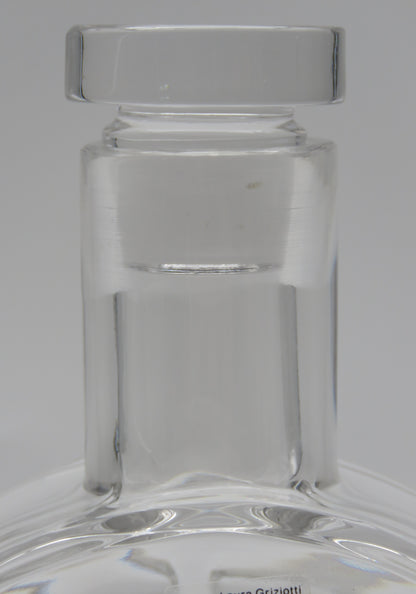 Carafe à whisky en cristal, Laura Griziotti, Arnolfo di Cambio, 80s