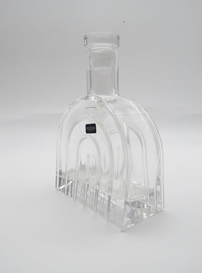 Carafe à whisky en cristal, Laura Griziotti, Arnolfo di Cambio, 80s