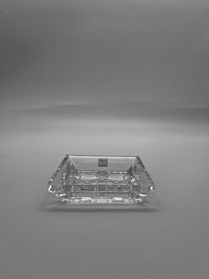 Cendrier carré en cristal, Cannage, DIOR, 80s