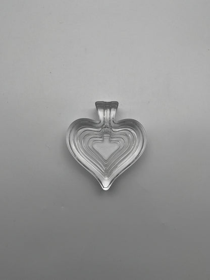 Cendrier Coeur en cristal, Catya Castel, Arnolfo Di Cambio, 70s