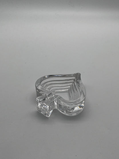 Cendrier Coeur en cristal, Catya Castel, Arnolfo Di Cambio, 70s
