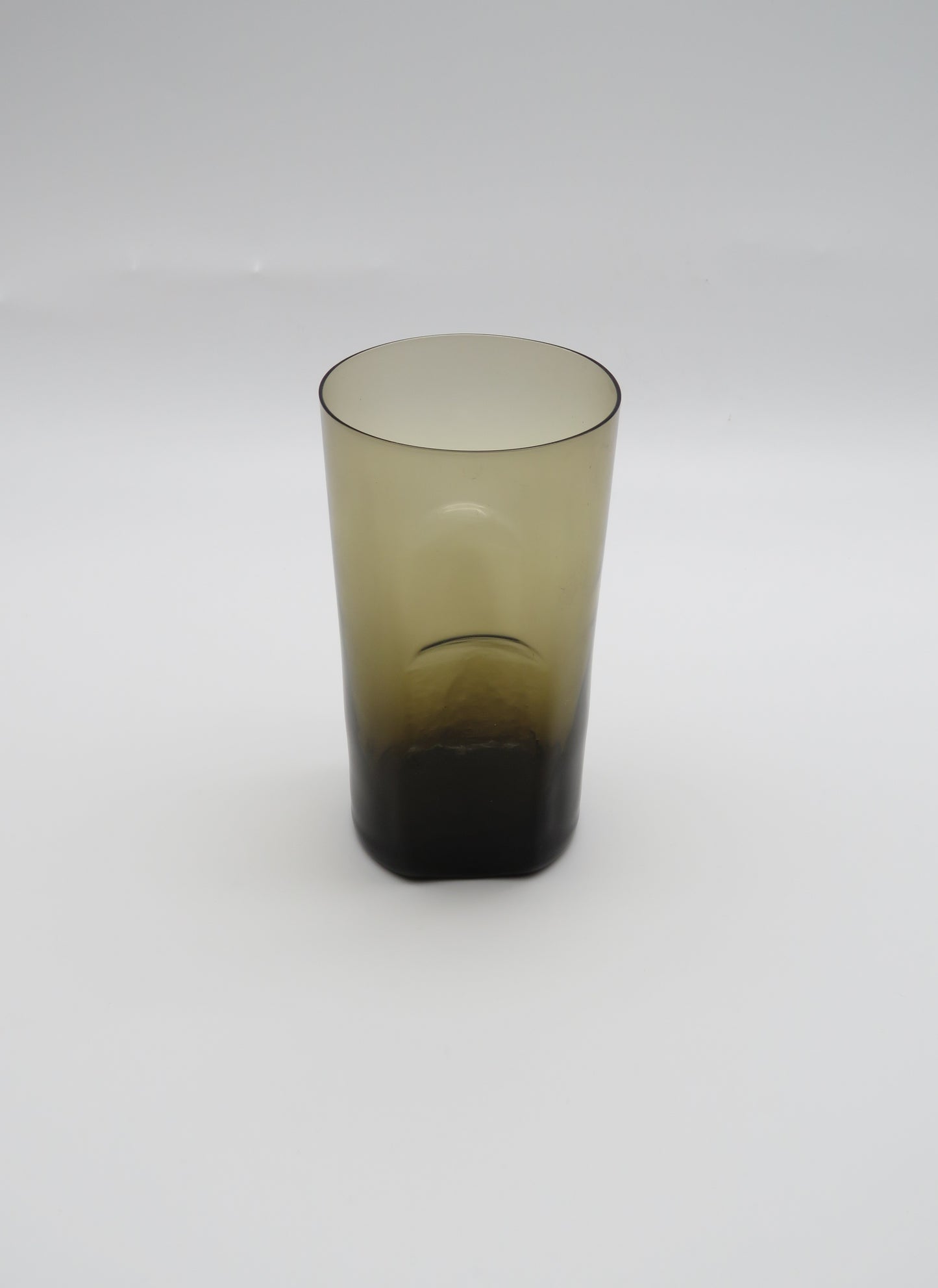 Ensemble de verres à eau, verre de murano fumé, 70s