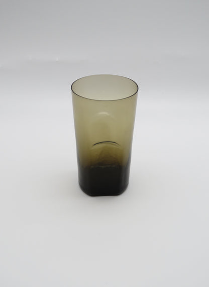 Ensemble de verres à eau, verre de murano fumé, 70s