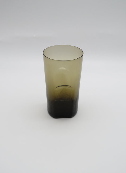 Ensemble de verres à eau, verre de murano fumé, 70s