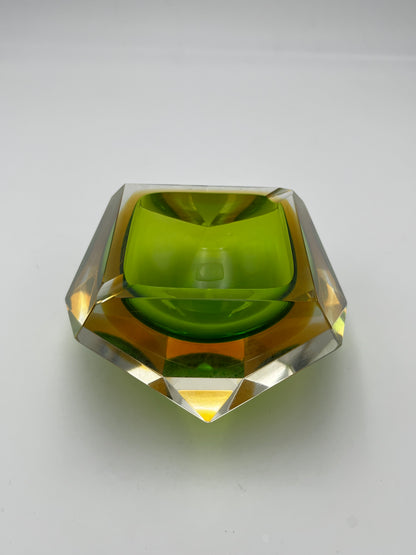 Cendrier 'Diamond' Sommerso, Seguso, Flavio Poli, Italie, 60s