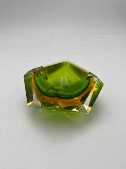 Cendrier 'Diamond' Sommerso, Seguso, Flavio Poli, Italie, 60s