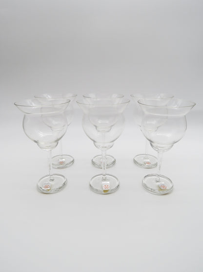 Grands verres à eau en cristal, Arnolfo Di Cambio, "Vignoble", 70s