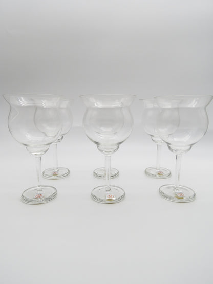 Verres à eau en cristal, Arnolfo di Cambio,"Vignoble", 70s