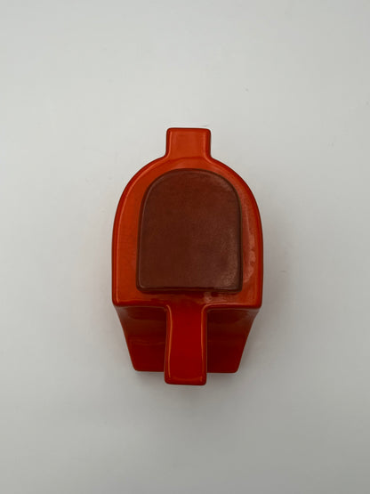 Théière moderniste céramique, Deruta, 70s