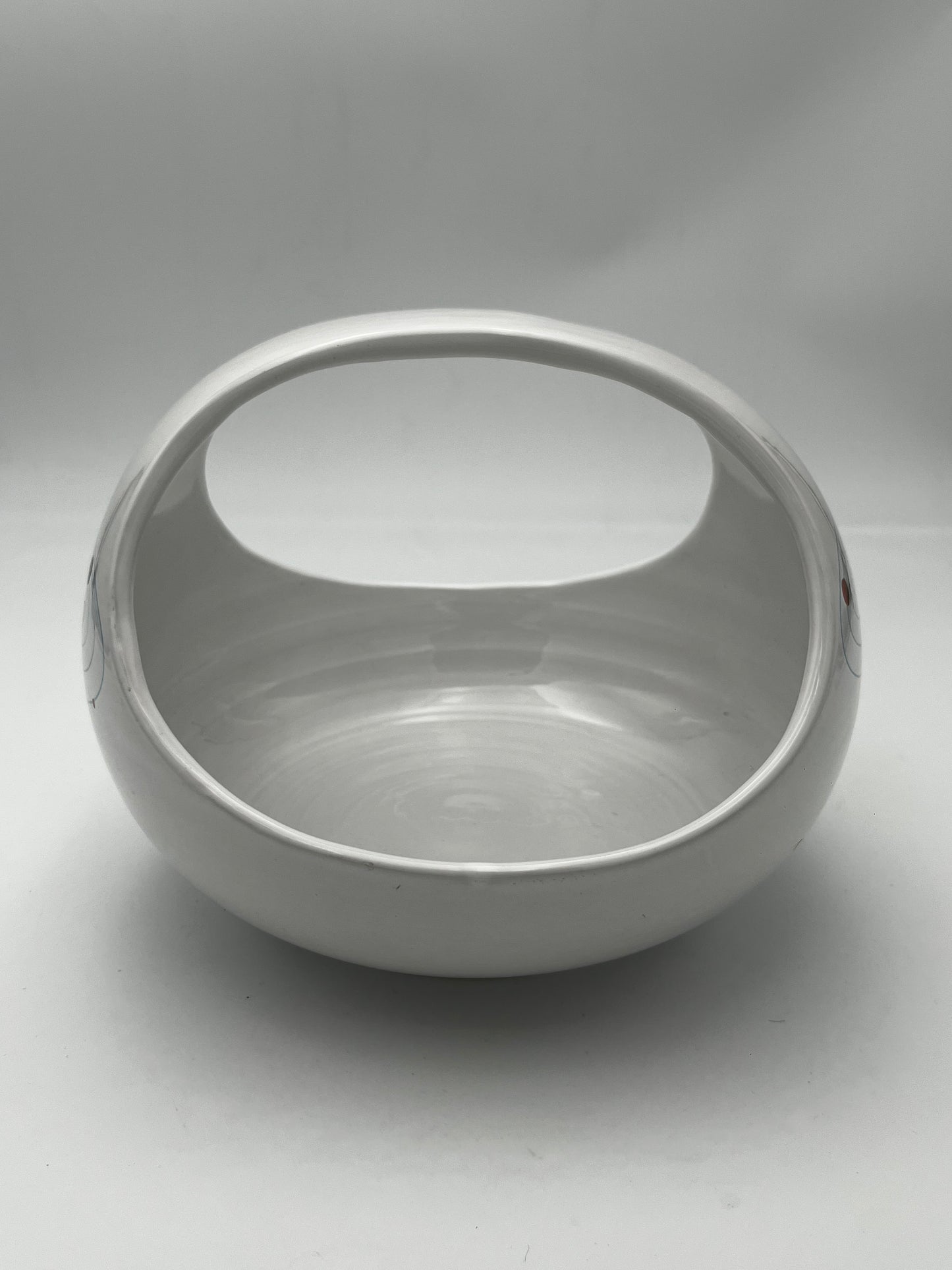 Centre de table et coupe à fruits céramique Planètes, Cermac, Italie, 60s
