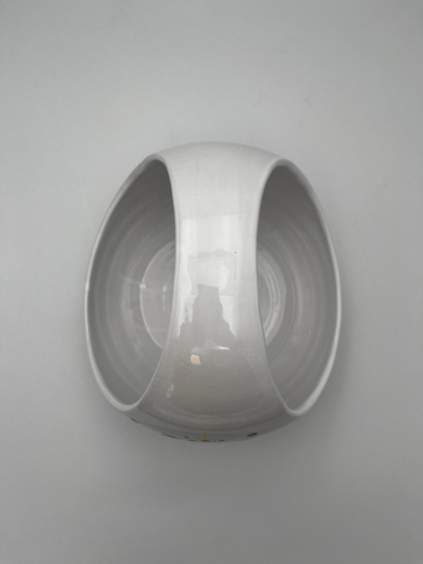 Centre de table et coupe à fruits céramique Planètes, Cermac, Italie, 60s