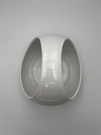 Centre de table et coupe à fruits céramique Planètes, Cermac, Italie, 60s