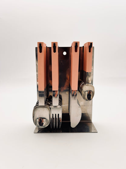 Set de couverts suspendus saumon Abert, Italie, 70s
