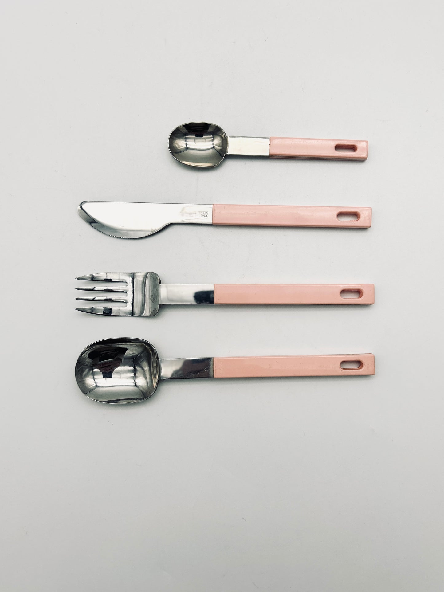 Set de couverts suspendus saumon Abert, Italie, 70s