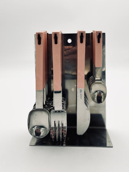 Set de couverts suspendus saumon Abert, Italie, 70s
