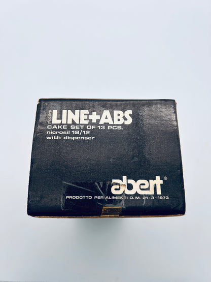 Set de couverts à dessert, Abert, Line ABS, 70s