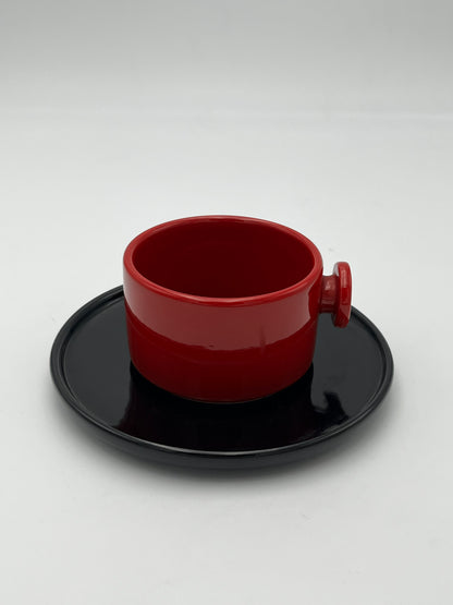 Set à café, Ceramica 4 P Pareschi Laveno, Italie, 70s