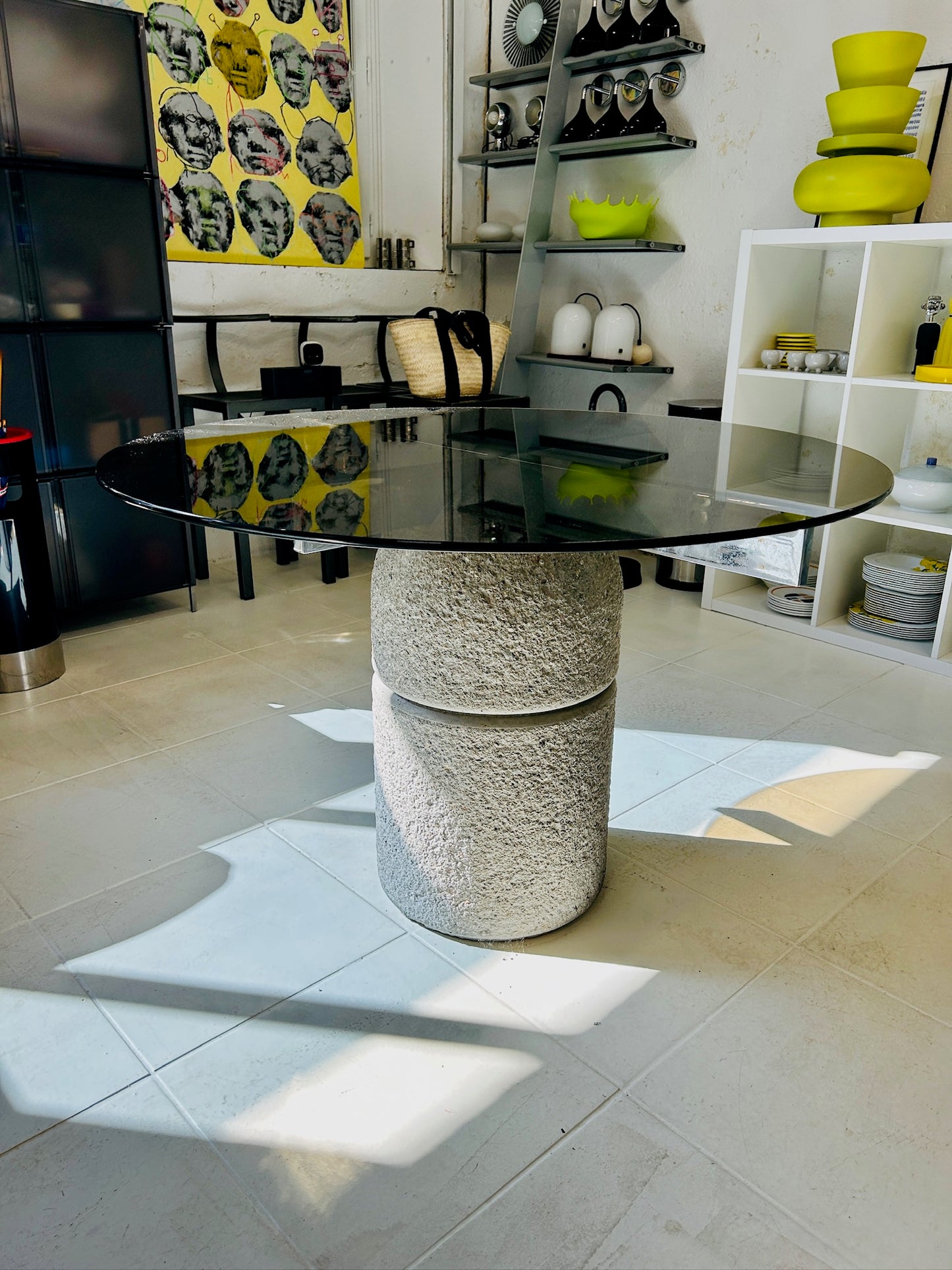 Table de salle à manger "Paracarro", Giovanni Offredi, Saporti Italia, 70s