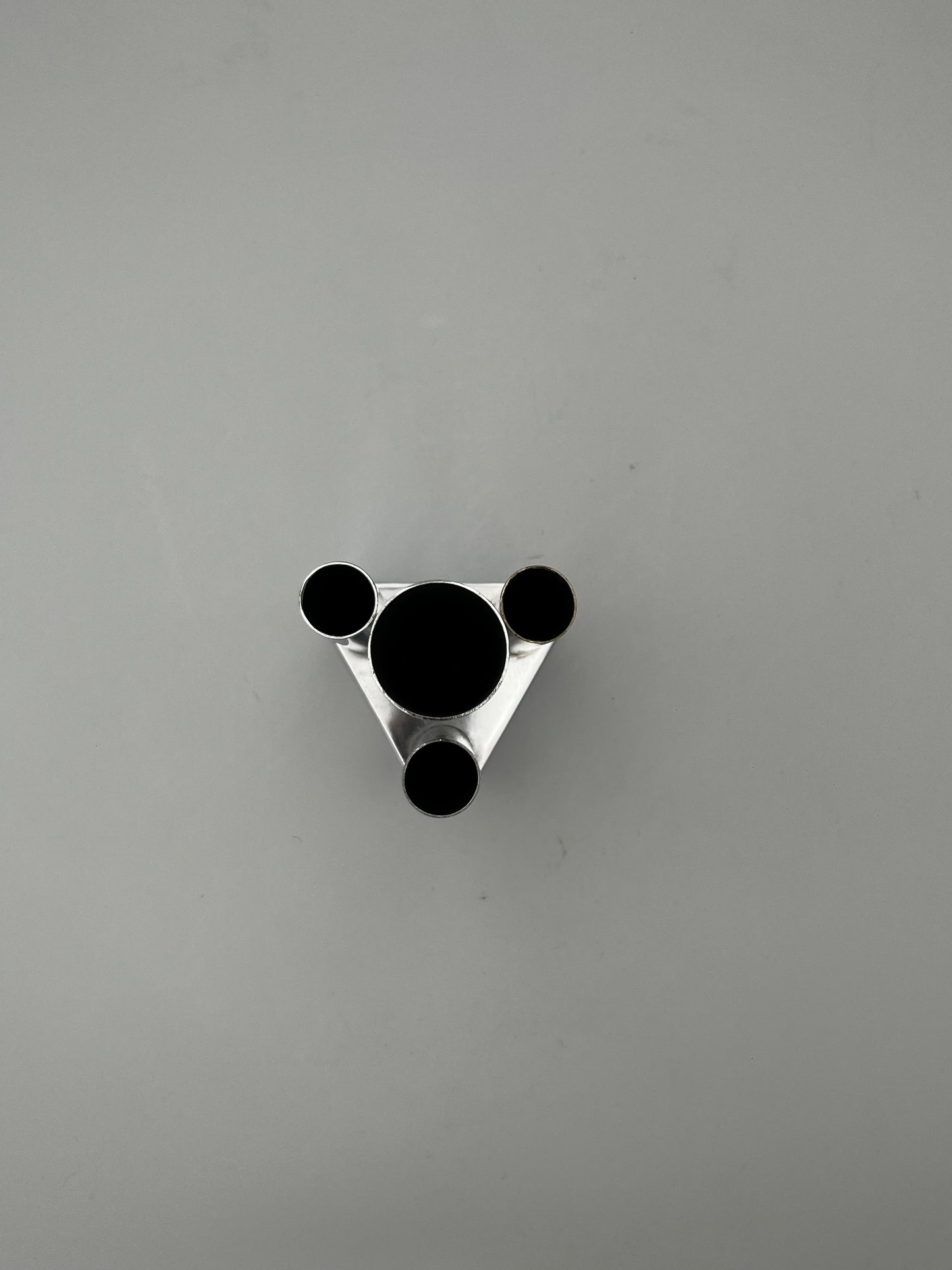 Vase Tubes Acier Enrico, Italie 70s