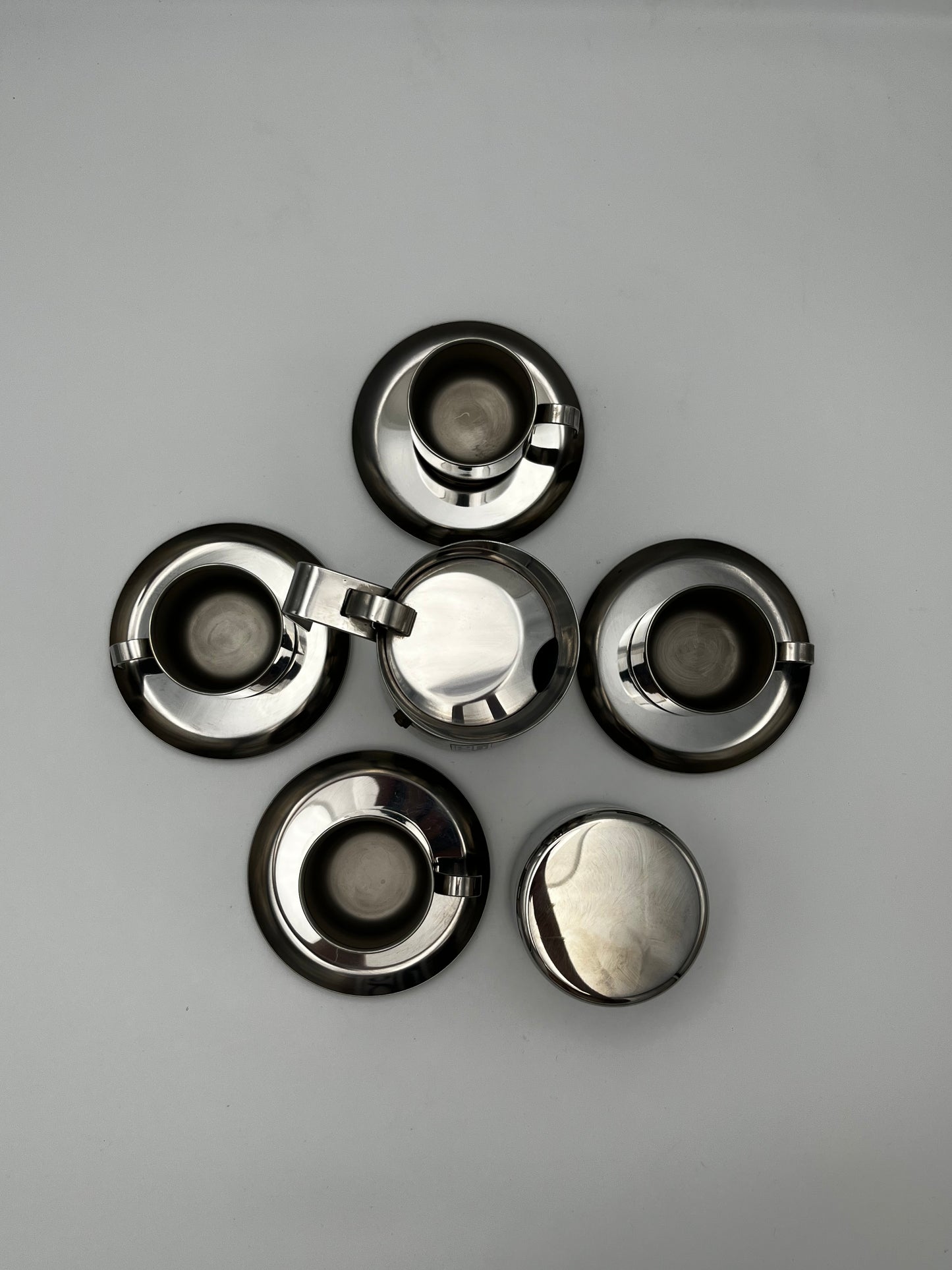 Set Café Inox Guido Bergna, Italie, 1970s