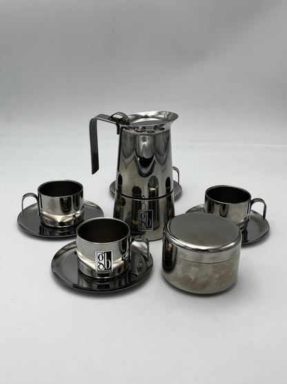 Set Café Inox Guido Bergna, Italie, 1970s