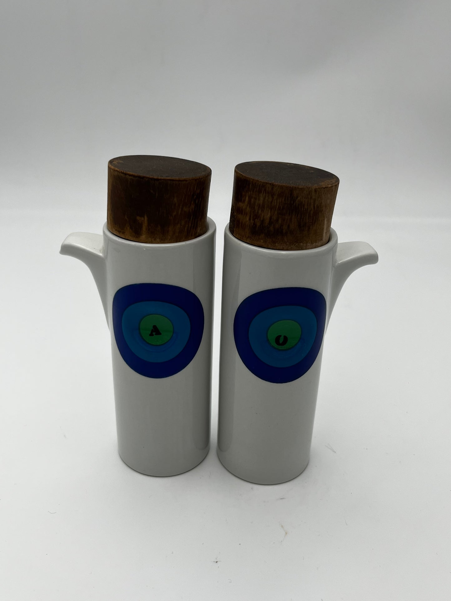 Set Huile/Vinaigre, Ceramica Franco Pozzi, Italie, 60s