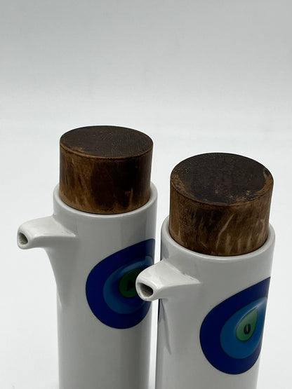 Set Huile/Vinaigre, Ceramica Franco Pozzi, Italie, 60s