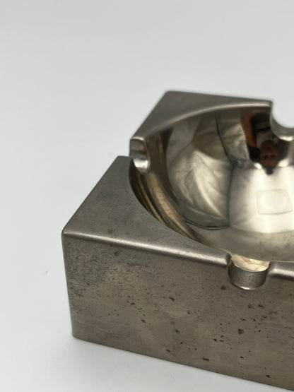 Cendrier Vintage Carré, Inox, 70s