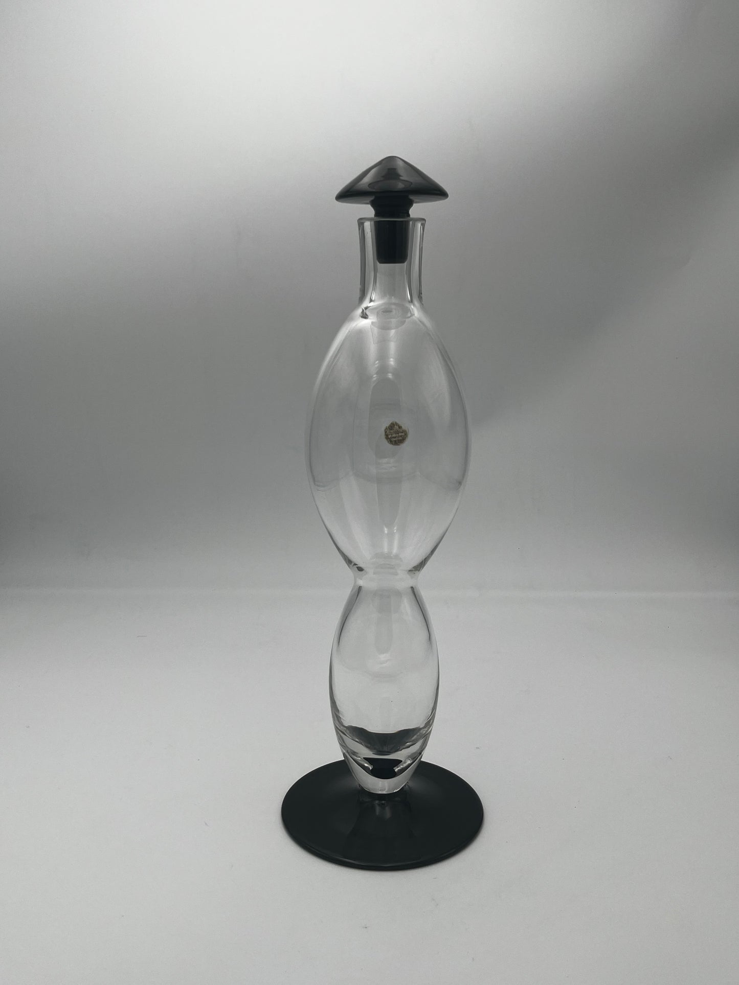 Carafe à décanter postmoderne en cristal Rosenthal, Allemagne, 80s