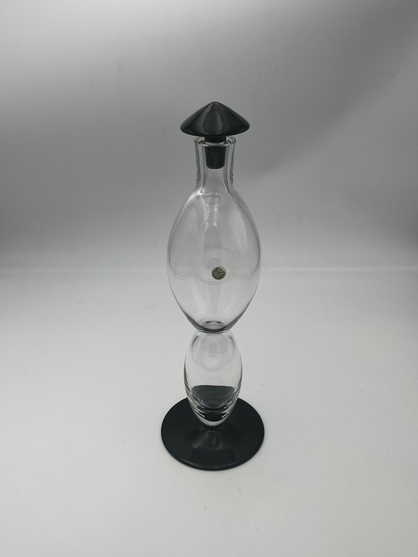 Carafe à décanter postmoderne en cristal Rosenthal, Allemagne, 80s