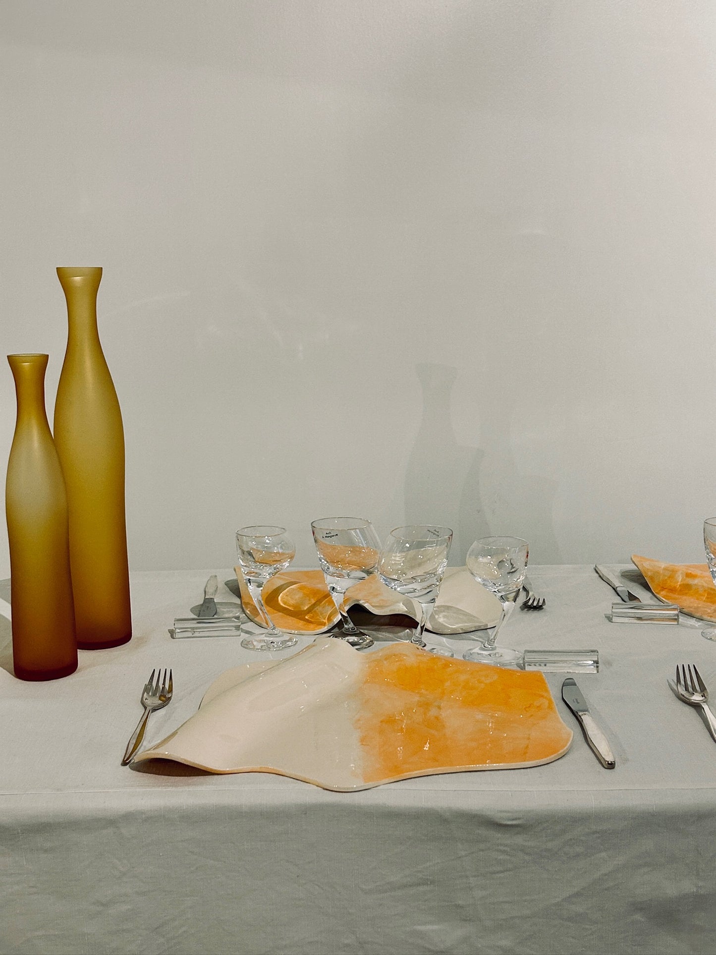 Assiette de présentation Vague, diner "Nanni Moretti"  Festival de Cannes,  Sinicropi, 2012.