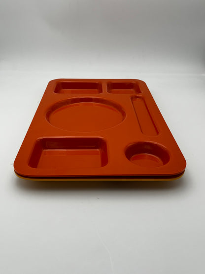 Plateaux repas à compartiments Guzzini, Italie, 70s
