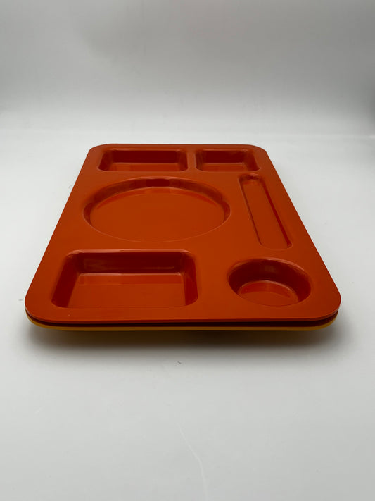 Plateaux repas à compartiments Guzzini, Italie, 70s