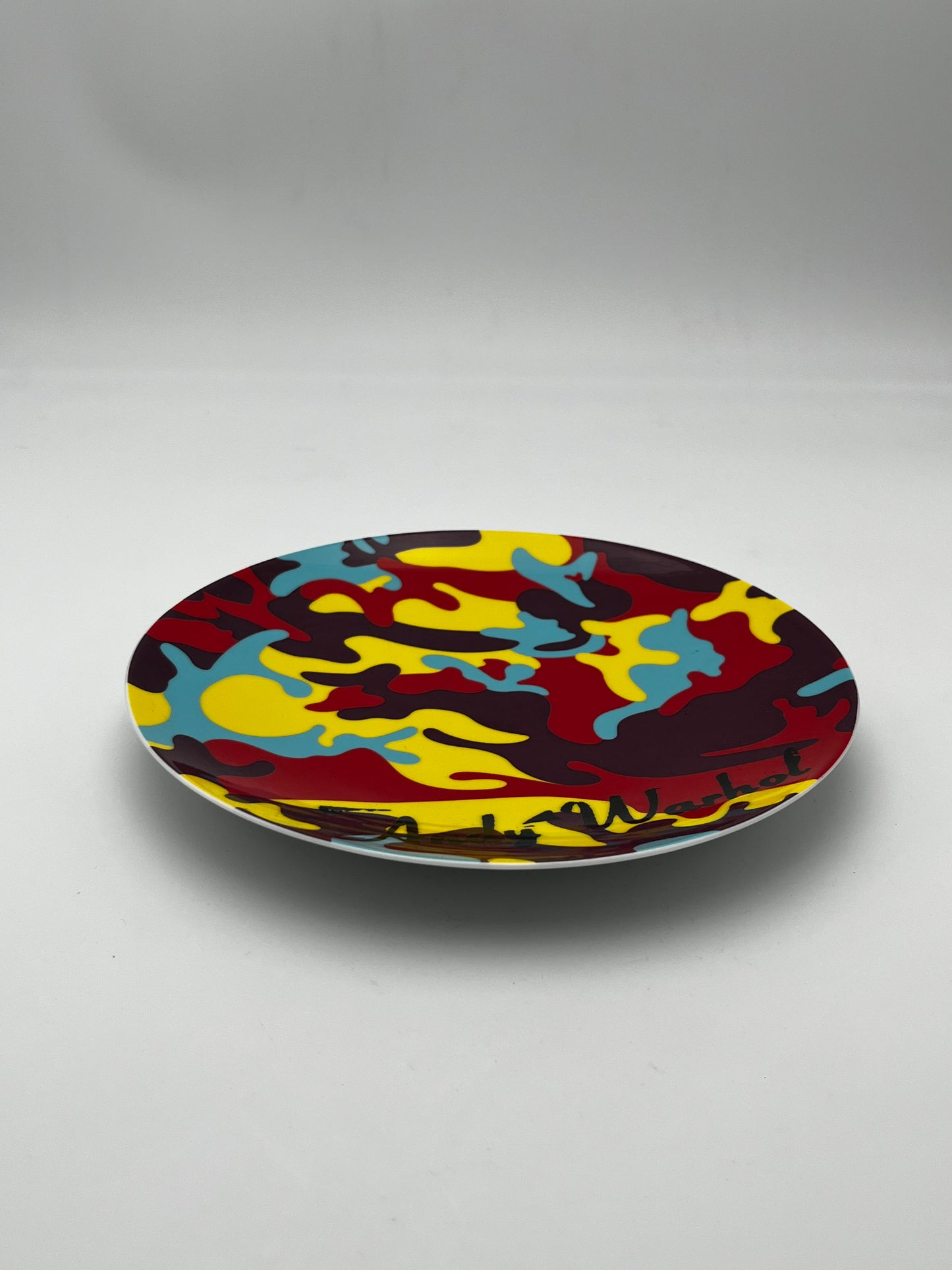Assiette camouflage Rosenthal, Andy Warhol, Edition Limitée, 80s
