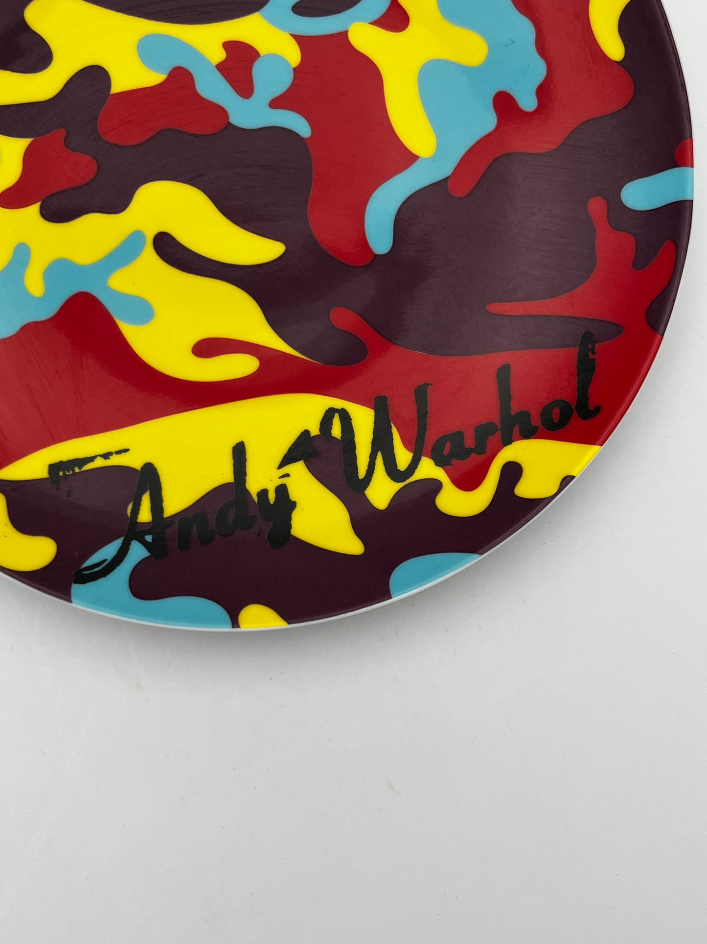 Assiette camouflage Rosenthal, Andy Warhol, Edition Limitée, 80s