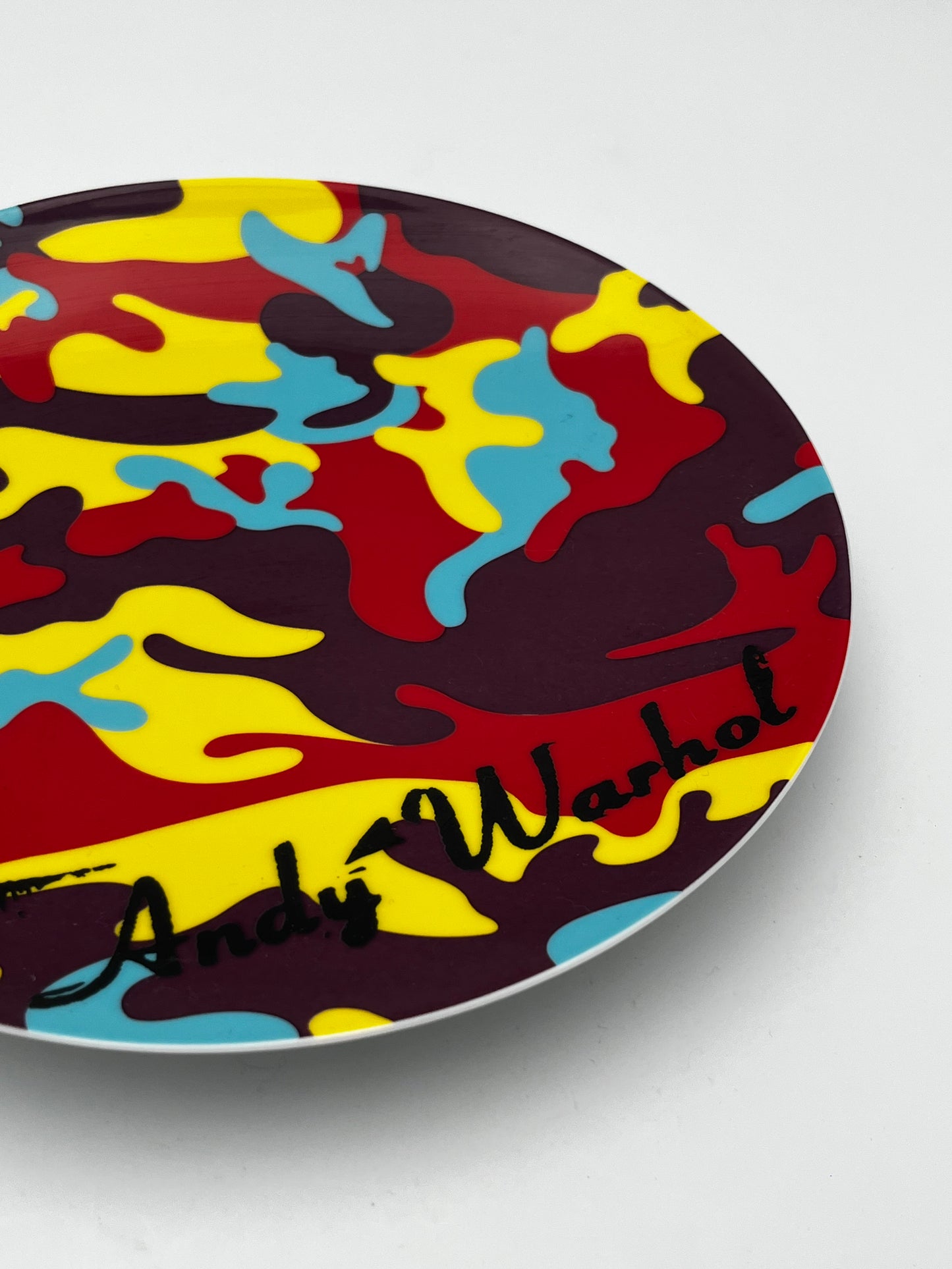 Assiette camouflage Rosenthal, Andy Warhol, Edition Limitée, 80s