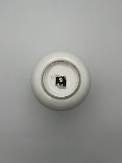 Vase Blanc, Sicart Cartigliano, P. Spagnolo, Italy, 70s