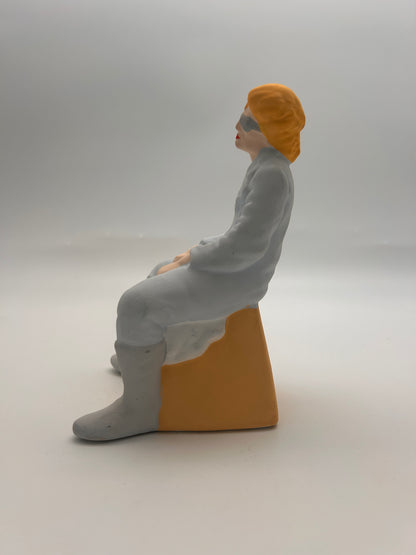 Sculpture, Rocker assis, Italie, 80s