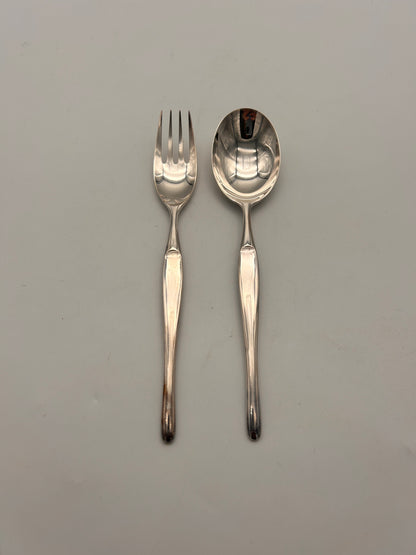 Set fourchettes et cuillères à dessert, Duo, Tapio  Wirkkala, Christofle, 70s