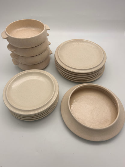 Service Bols et Assiettes, Arte Ceramica Romana, ACR, Italie, 70's