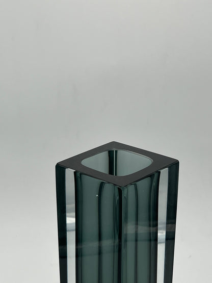 Vase Rectangulaire murano sommerso,Flavio Poli, Luigi Mandruzzato, Italie, 70s