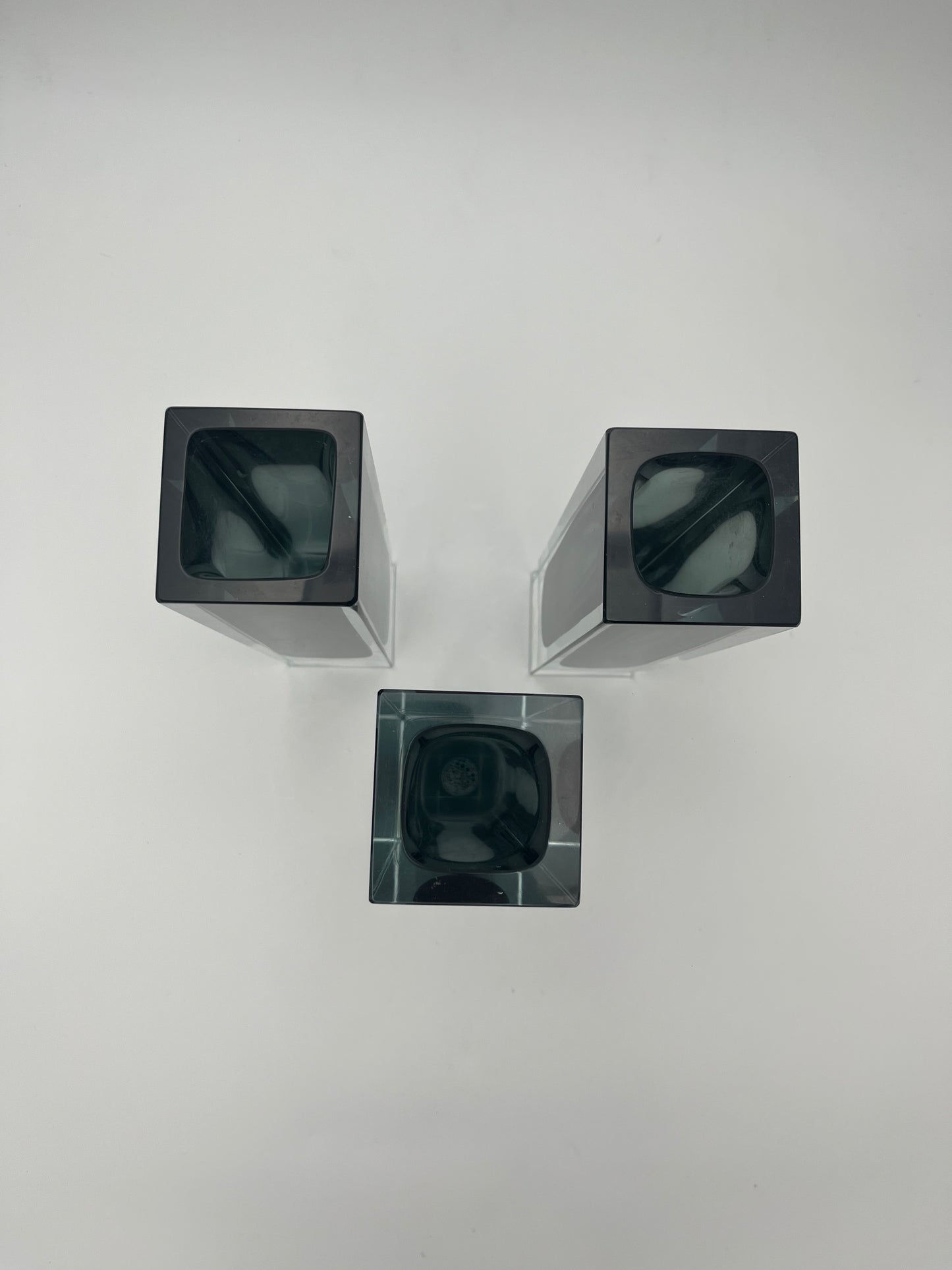 Vase Rectangulaire murano sommerso,Flavio Poli, Luigi Mandruzzato, Italie, 70s