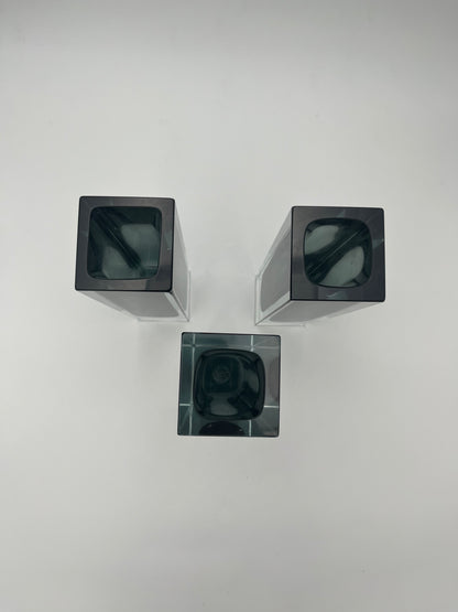 Vase Rectangulaire murano sommerso,Flavio Poli, Luigi Mandruzzato, Italie, 70s